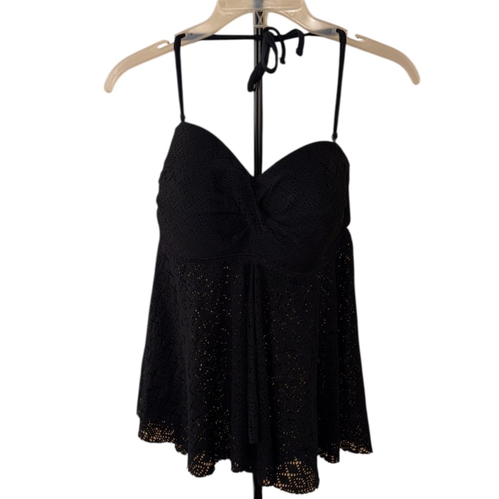 Merona Black Tankini Top